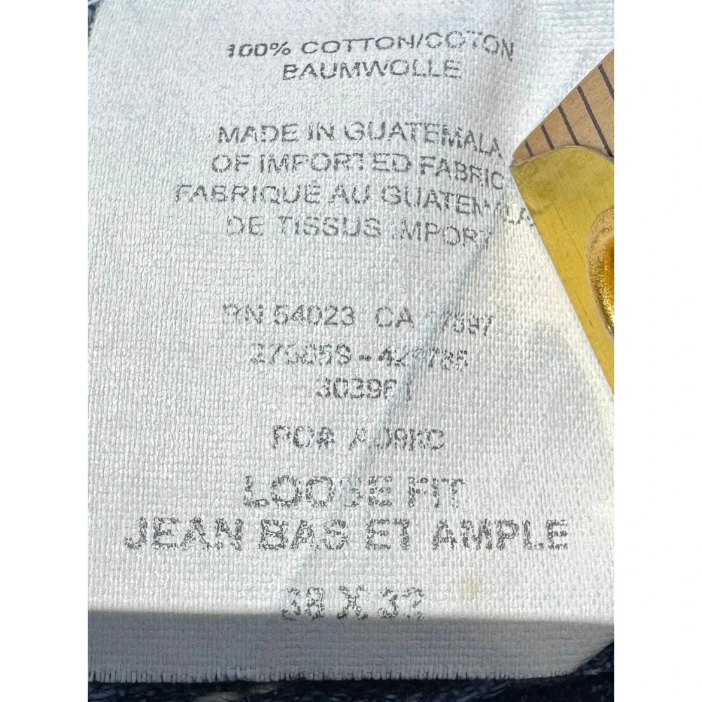 Gap 1969 Loose Fit Mens Jeans 38x32 Medium Wash Blue 100% Cotton Denim